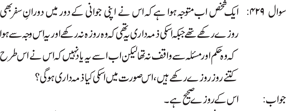 halat e safar mai mustahab roza