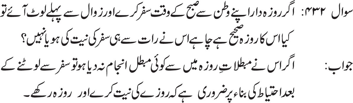 rozay ki qaza mai tarteeb ka khayl rakhna